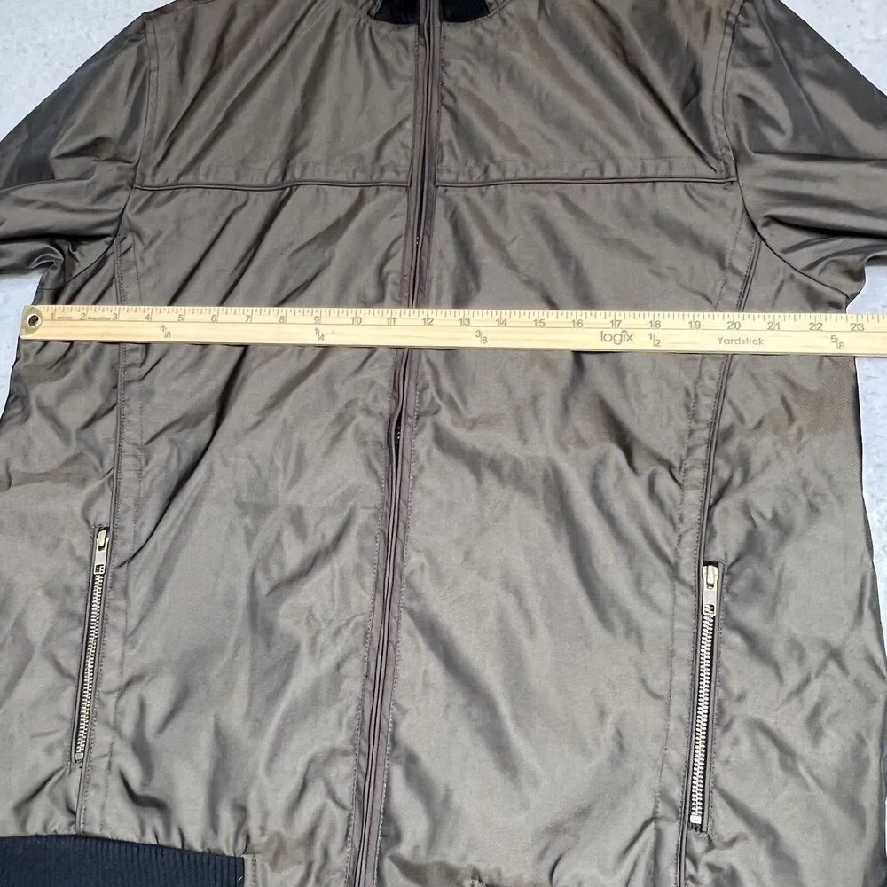 Wellensteyn Jacket Men Large Metallic Shiny Slim Weatherproof Bomber RARE SAMPLE